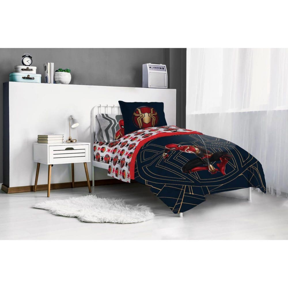 Marvel’s Spiderman Spectacular Spidey 5-Piece Twin/Full Bed Set - Kids Bedding - Marvel’s