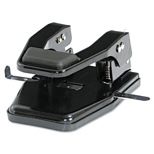 Master 40-sheet Heavy-duty High-capacity Two-hole Punch 9/32 Holes Padded Handle Black - Office - Master®