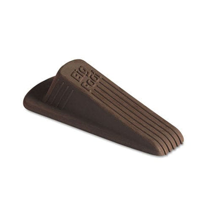 Master Caster Big Foot Doorstop No Slip Rubber Wedge 2.25w X 4.75d X 1.25h Brown 2/pack - Janitorial & Sanitation - Master Caster®