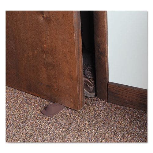 Master Caster Big Foot Doorstop No Slip Rubber Wedge 2.25w X 4.75d X 1.25h Brown - Janitorial & Sanitation - Master Caster®