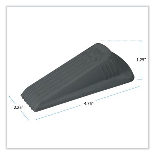 Master Caster Big Foot Doorstop No Slip Rubber Wedge 2.25w X 4.75d X 1.25h Gray - Janitorial & Sanitation - Master Caster®