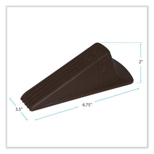 Master Caster Giant Foot Doorstop No-slip Rubber Wedge 3.5w X 6.75d X 2h Brown 2/pack - Janitorial & Sanitation - Master Caster®