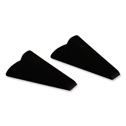 Master Caster Giant Foot Doorstop No-slip Rubber Wedge 3.5w X 6.75d X 2h Brown 2/pack - Janitorial & Sanitation - Master Caster®