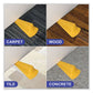 Master Caster Giant Foot Doorstop No-slip Rubber Wedge 3.5w X 6.75d X 2h Safety Yellow - Janitorial & Sanitation - Master Caster®