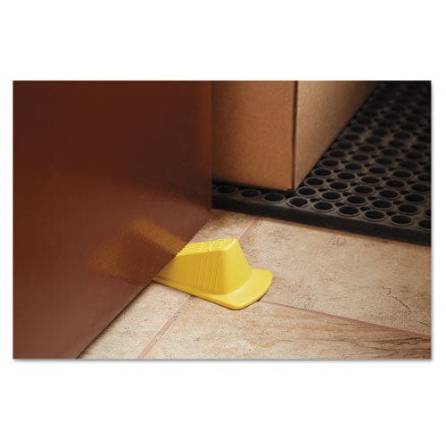 Master Caster Giant Foot Doorstop No-slip Rubber Wedge 3.5w X 6.75d X 2h Safety Yellow - Janitorial & Sanitation - Master Caster®