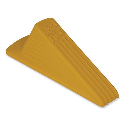 Master Caster Giant Foot Doorstop No-slip Rubber Wedge 3.5w X 6.75d X 2h Safety Yellow - Janitorial & Sanitation - Master Caster®