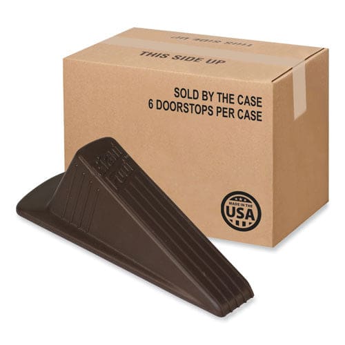 Master Caster Giant Foot Doorstop Tpr 3.5w X 6.75d X 2h Brown 12/box - Janitorial & Sanitation - Master Caster®