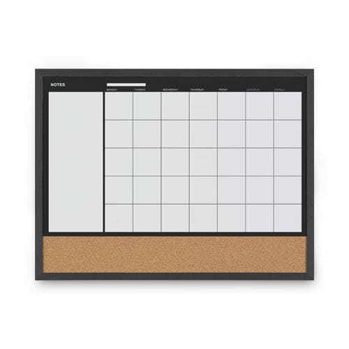 MasterVision 3-in-1 Combo Planner 24.21 X 17.72 White Surface Black Mdf Frame - School Supplies - MasterVision®