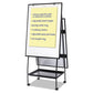 MasterVision Creation Station Dry Erase Board 29.5 X 74.88 White Surface Black Metal Frame - School Supplies - MasterVision®