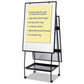 MasterVision Creation Station Dry Erase Board 29.5 X 74.88 White Surface Black Metal Frame - School Supplies - MasterVision®