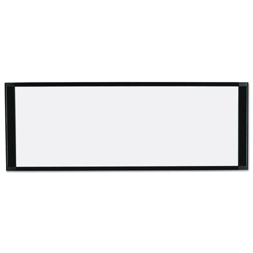 MasterVision Cubicle Workstation Dry Erase Board 36 X 18 White Surface Black Aluminum Frame - School Supplies - MasterVision®