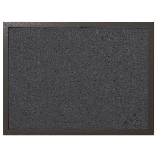 MasterVision Designer Fabric Bulletin Board 24 X 18 Black Surface Black Mdf Wood Frame - School Supplies - MasterVision®