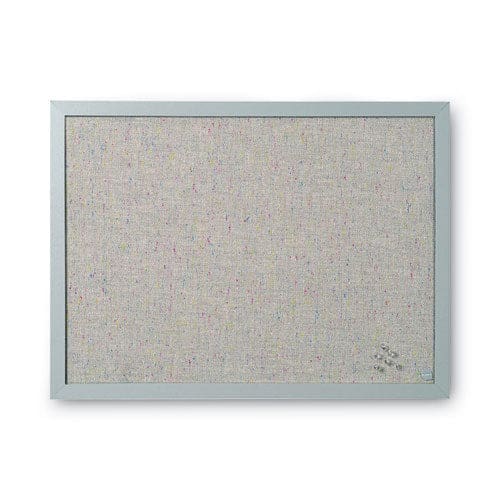 MasterVision Designer Fabric Bulletin Board 24 X 18 Gray Surface Gray Mdf Wood Frame - School Supplies - MasterVision®