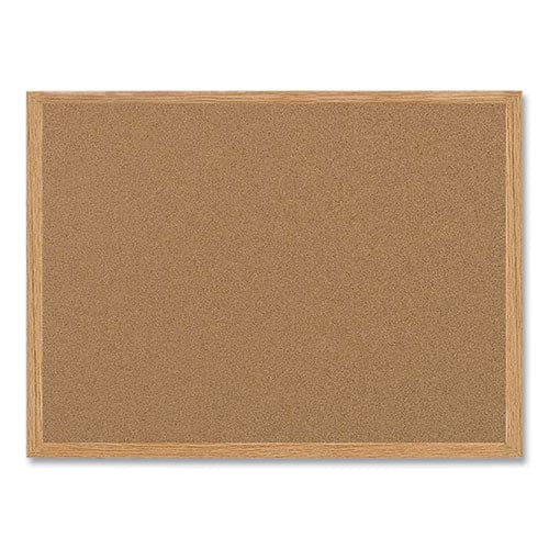 MasterVision Earth Cork Board 36 X 24 Natural Surface Oak Wood Frame - School Supplies - MasterVision®