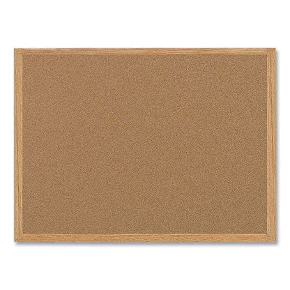 MasterVision Earth Cork Board 36 X 24 Natural Surface Oak Wood Frame - School Supplies - MasterVision®