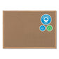 MasterVision Earth Cork Board 36 X 24 Natural Surface Oak Wood Frame - School Supplies - MasterVision®