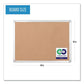 MasterVision Earth Cork Board 48 X 36 Natural Surface Silver Aluminum Frame - School Supplies - MasterVision®