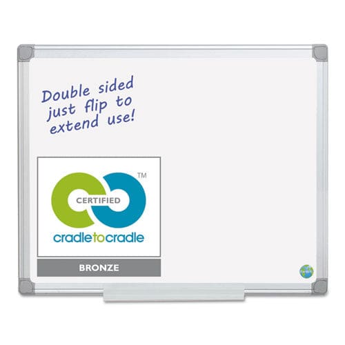 MasterVision Earth Silver Easy-clean Dry Erase Board 36 X 24 White Surface Silver Aluminum Frame - School Supplies - MasterVision®