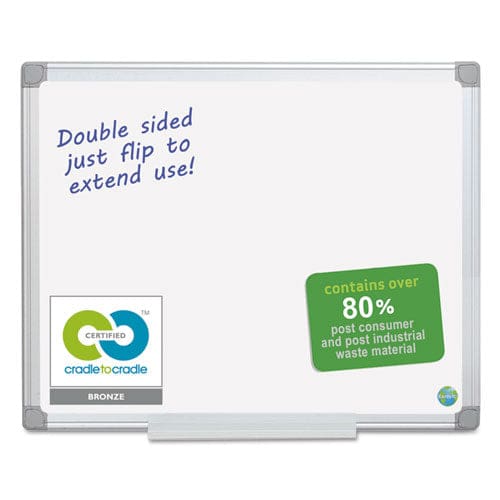 MasterVision Earth Silver Easy-clean Dry Erase Board 96 X 48 White Surface Silver Aluminum Frame - School Supplies - MasterVision®