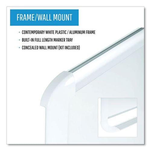 MasterVision Gold Ultra Magnetic Dry Erase Boards 72 X 48 White Surface White Aluminum Frame - School Supplies - MasterVision®