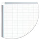 MasterVision Gridded Magnetic Steel Dry Erase Planning Board 2 X 3 Grid 48 X 36 White Surface Silver Aluminum Frame - School Supplies -