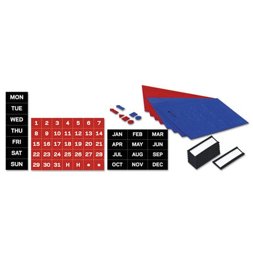 MasterVision Gridded Magnetic Steel Dry Erase Planning Board With Accessories 1 X 2 Grid 48 X 36 White Surface Silver Aluminum Frame -