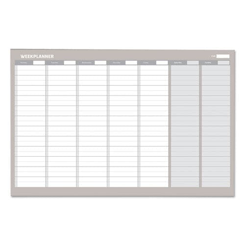 MasterVision Magnetic Dry Erase Calendar Board 12 Month 36 X 24 White Surface Silver Aluminum Frame - School Supplies - MasterVision®