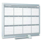 MasterVision Magnetic Dry Erase Calendar Board 12 Month 36 X 24 White Surface Silver Aluminum Frame - School Supplies - MasterVision®