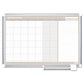 MasterVision Magnetic Dry Erase Calendar Board 12 Month 36 X 24 White Surface Silver Aluminum Frame - School Supplies - MasterVision®