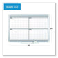 MasterVision Magnetic Dry Erase Calendar Board Four Month 48 X 36 White Surface Silver Aluminum Frame - School Supplies - MasterVision®