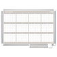 MasterVision Magnetic Dry Erase Calendar Board Four Month 48 X 36 White Surface Silver Aluminum Frame - School Supplies - MasterVision®