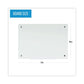 MasterVision Magnetic Glass Dry Erase Board 72 X 48 Opaque White Surface - School Supplies - MasterVision®