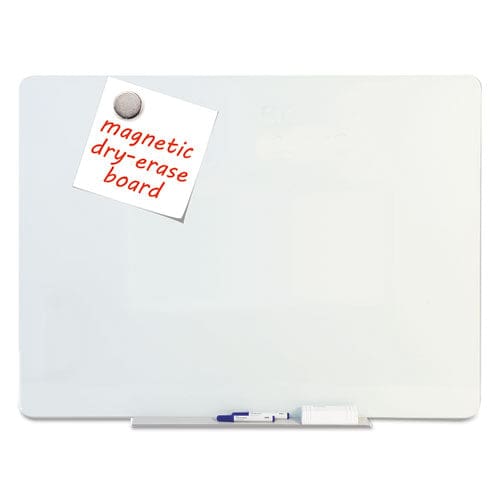 MasterVision Magnetic Glass Dry Erase Board 72 X 48 Opaque White Surface - School Supplies - MasterVision®