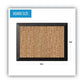 MasterVision Natural Cork Bulletin Board 24 X 18 Natural Surface Black Wood Frame - School Supplies - MasterVision®