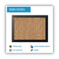 MasterVision Natural Cork Bulletin Board 24 X 18 Natural Surface Black Wood Frame - School Supplies - MasterVision®