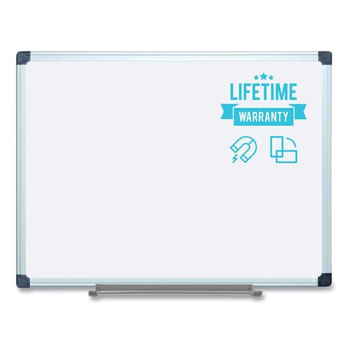 MasterVision Porcelain Value Dry Erase Board 36 X 48 White Surface Silver Aluminum Frame - School Supplies - MasterVision®