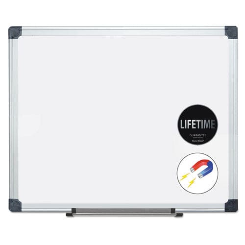 MasterVision Porcelain Value Dry Erase Board 36 X 48 White Surface Silver Aluminum Frame - School Supplies - MasterVision®