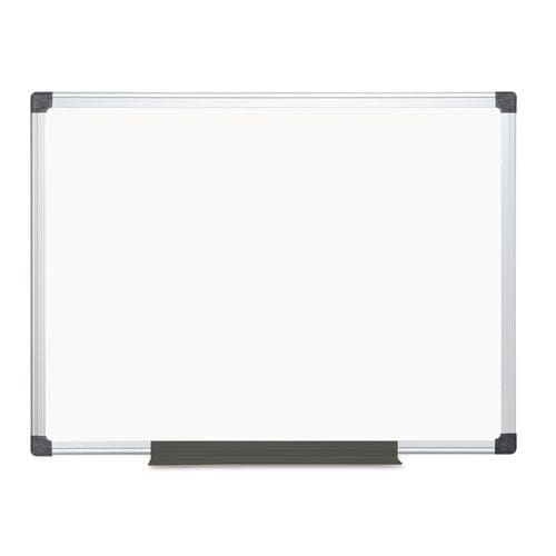 MasterVision Porcelain Value Dry Erase Board 48 X 96 White Surface Silver Aluminum Frame - School Supplies - MasterVision®