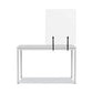 MasterVision Protector Series Frameless Glass Desktop Divider 23.6 X 0.16 X 35.4 Clear/aluminum - Furniture - MasterVision®