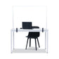 MasterVision Protector Series Glass Aluminum Desktop Divider 35.4 X 0.16 X 23.6 Clear - Furniture - MasterVision®