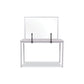 MasterVision Protector Series Glass Aluminum Desktop Divider 35.4 X 0.16 X 23.6 Clear - Furniture - MasterVision®