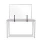 MasterVision Protector Series Glass Aluminum Desktop Divider 40.9 X 0.16 X 27.6 Clear - Furniture - MasterVision®