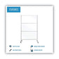 MasterVision Protector Series Mobile Glass Panel Divider 49 X 22 X 81 Clear/aluminum - Furniture - MasterVision®