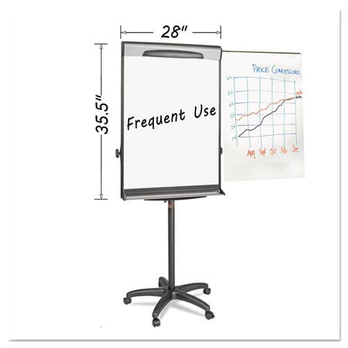 MasterVision Tripod Extension Bar Magnetic Dry-erase Easel 69 To 78 High Black/silver - School Supplies - MasterVision®