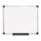 MasterVision Value Lacquered Steel Magnetic Dry Erase Board 48 X 36 White Surface Silver Aluminum Frame - School Supplies - MasterVision®