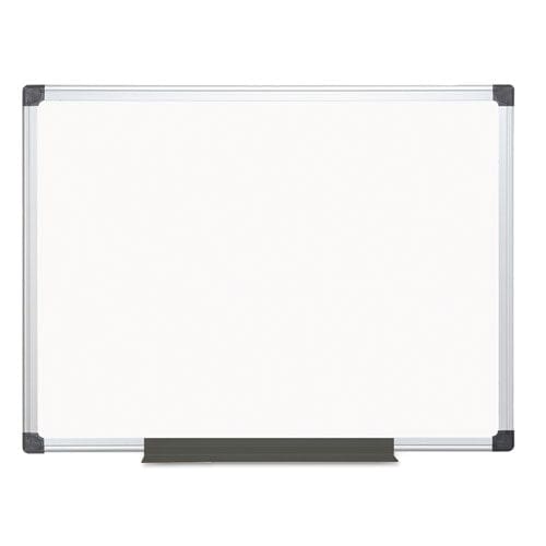 MasterVision Value Lacquered Steel Magnetic Dry Erase Board 72 X 48 White Surface Silver Aluminum Frame - School Supplies - MasterVision®