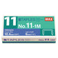 MAX No. 11 Mini Staples 0.25 Leg 0.38 Crown Steel 1,000/box - School Supplies - MAX