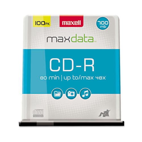 Maxell Cd-r Discs 700 Mb/80 Min 48x Spindle Silver 100/pack - Technology - Maxell®