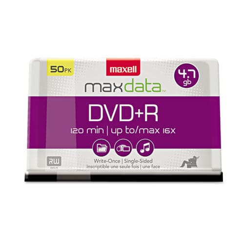 Maxell Dvd+r High-speed Recordable Disc 4.7 Gb 16x Spindle Silver 25/pack - Technology - Maxell®