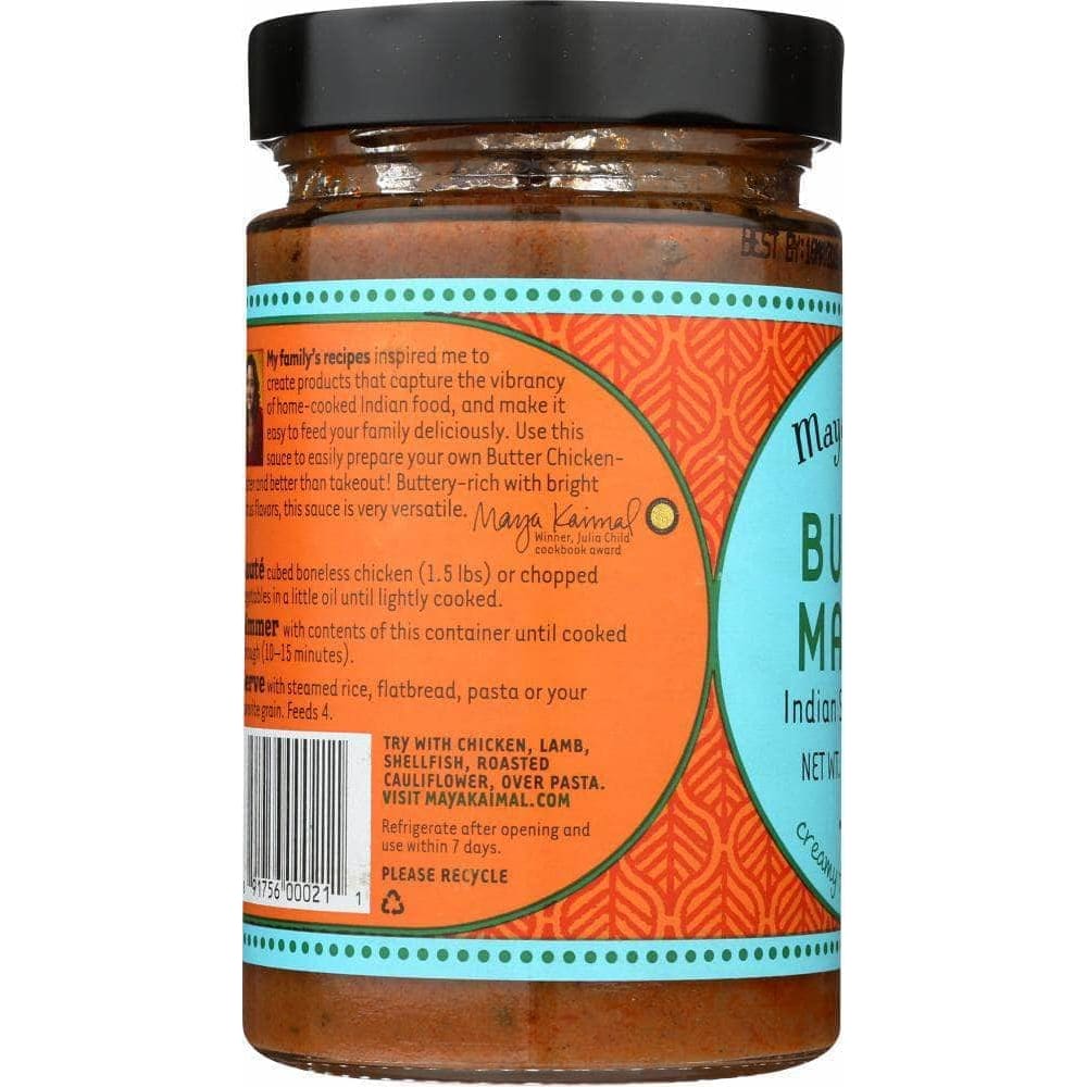 Maya Kaimal Maya Kaimal Indian Simmer Sauce Butter Masala Mild, 12.5 oz